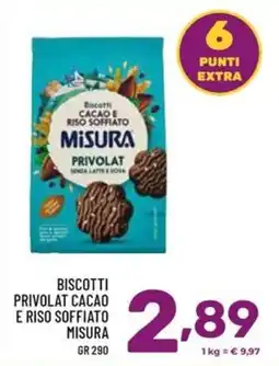 Il Centesimo Biscotti cacao e riso soffiato Misura offerta