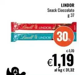 Famila Lindt LINDOR Snack Cioccolato offerta
