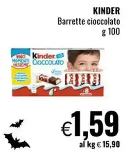 Famila Kinder Barrette cioccolato offerta