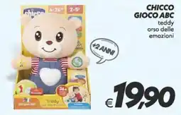 Iper Super Conveniente Chicco Gioco ABC teddy orso delle emozioni offerta