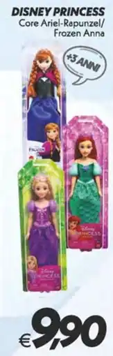 Iper Super Conveniente Disney Princess Core Ariel-Rapunzel/Frozen Anna offerta