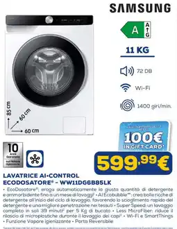 Euronics Samsung Lavatrice AI-Control Ecodosatore offerta