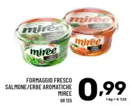 Il Centesimo Formaggio fresco salmone/erbe aromatiche Miree offerta