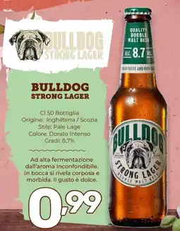 Il Centesimo Bulldog Strong Lager offerta