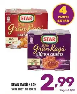 Il Centesimo Gran Ragù Star offerta