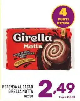 Il Centesimo Merenda al cacao Girrella Motta offerta