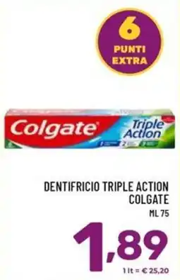 Il Centesimo Dentifricio triple action Colgate offerta