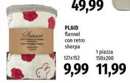 Famila Smart plaid flannel con retro sherpa offerta