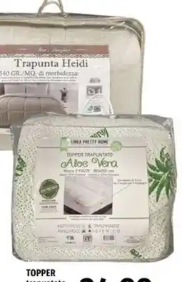 Famila Topper trapuntato Aloe Vera offerta