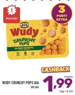 Il Centesimo Wudy Crunchy Pops Aia offerta