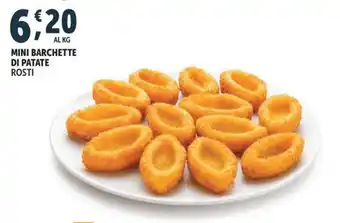 Mini barchette di patate rosti