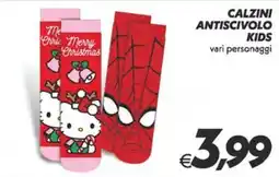 Iper Super Conveniente Calzini antiscivolo kids vari personaggi offerta