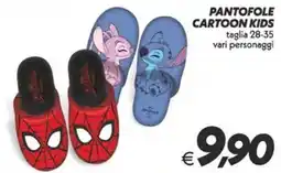 Iper Super Conveniente Pantofole Cartoon Kids offerta