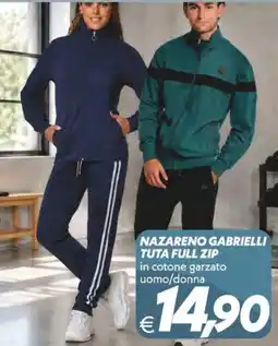 Iper Super Conveniente Nazareno Gabrielli Tuta Full Zip offerta