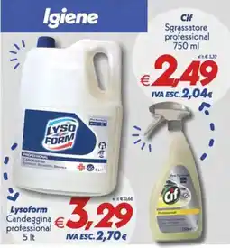 Iper Super Conveniente Lysoform Candeggina professionale offerta