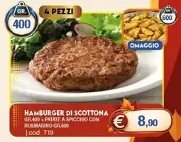 Elite Hamburger di scottona offerta