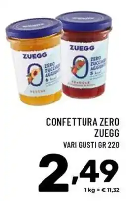 Il Centesimo Confettura zero Zuegg offerta
