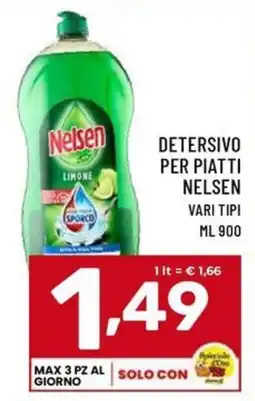 Il Centesimo Detersivo per piatti Nelson offerta