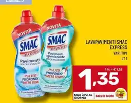 Il Centesimo Lavapavimenti Smac Express offerta