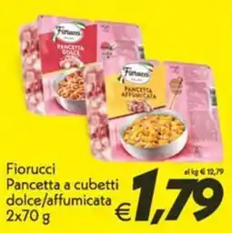 Iper Super Conveniente Fiorucci Pancetta a cubetti dolce/affumicata offerta