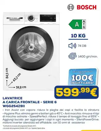 Lavatrice a carica frontale - Serie 6 Bosch