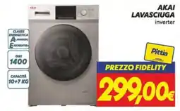Iper Super Conveniente Akai lavasciuga inverter offerta