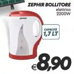 Iper Super Conveniente Zephir bollitore elettrico offerta