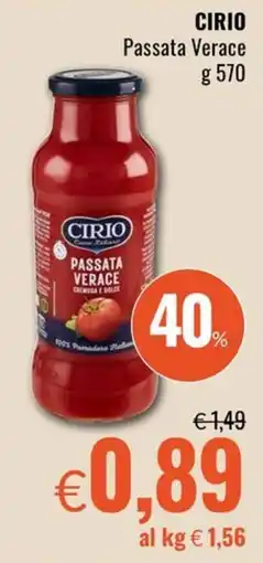 Famila Passata verace Cirio offerta