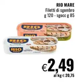 Famila Rio mare Filetti di sgombro offerta