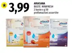 Famila Ariasana Buste Minifresh offerta