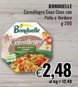 Famila Bonduelle Cereallegre Cous Cous con Pollo e Verdure offerta