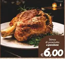 Iper Super Conveniente Stinco di prosciutto a porzione offerta