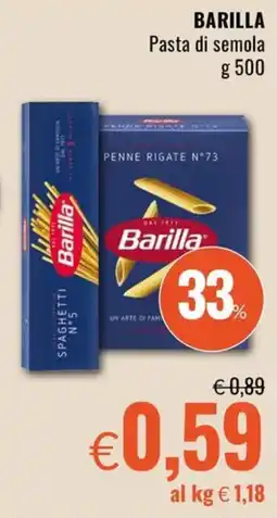 Famila Barilla Pasta di semola offerta