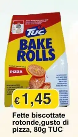 Mix Markt Fette biscottate rotonde gusto di pizza TUC offerta