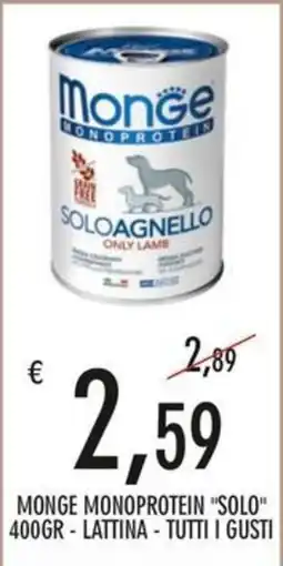 Moby Dick Monge Monoprotein Solo Soloagnello offerta
