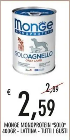 Monge Monoprotein Solo Soloagnello