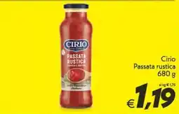 Iper Super Conveniente Cirio Passata rustica offerta