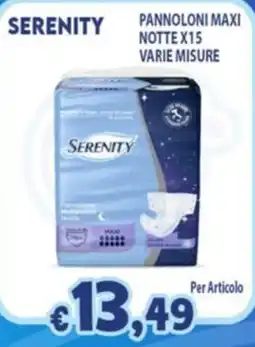 Opportunity Shop Pannolini Maxi Notte Serenity offerta