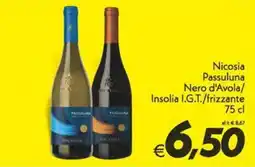 Iper Super Conveniente Passuluna Nero d'Avola/Insolia I.G.T./frizzante offerta