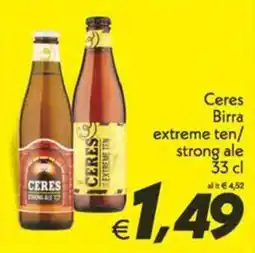 Iper Super Conveniente Ceres Birra extreme ten/strong ale offerta