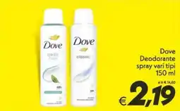 Iper Super Conveniente Dove Deodorante spray offerta