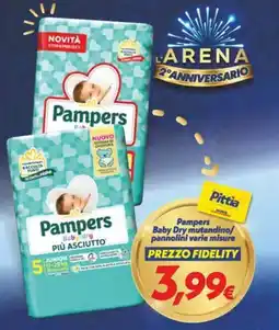 Iper Super Conveniente Pampers Baby-dry mutandino/ pannolini varie misure offerta