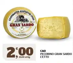 Ok Sigma CAO Pecorino Gran Sardo offerta