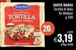 Famila Santa Maria Tortilla di Mais offerta