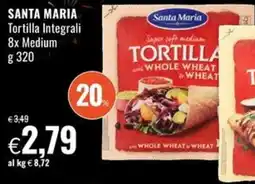 Famila Santa Maria Tortilla Integrali offerta
