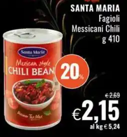 Famila Santa Maria Fagioli Messicani Chili offerta
