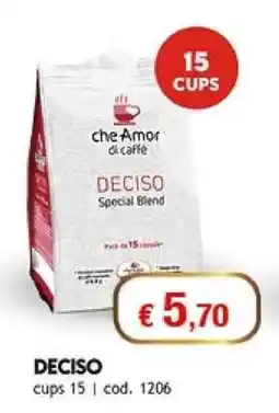 Elite che Amor di caffè DECISO Special Blend offerta