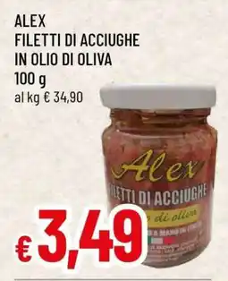 Famila ALEX FILETTI DI ACCIUGHE IN OLIO DI OLIVA offerta
