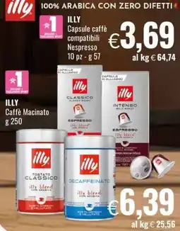 Famila ILLY Capsule caffè compatibili Nespresso offerta