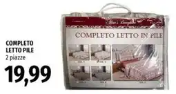 Famila Completo letto in pile offerta
